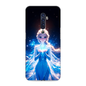 Силиконовый чехол на OPPO Reno2 с принтом Холодное сердце Frozen Силиконовый чехол на OPPO Reno2 с принтом Холодное сердце Frozen