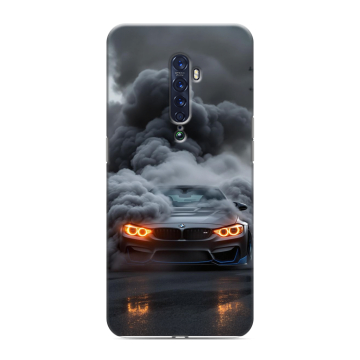 Силиконовый чехол на OPPO Reno2 с принтом BMW БМВ Силиконовый чехол на OPPO Reno2 с принтом BMW БМВ