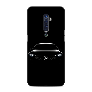 Силиконовый чехол на OPPO Reno2 с принтом Mercedes Мерседес Силиконовый чехол на OPPO Reno2 с принтом Mercedes Мерседес