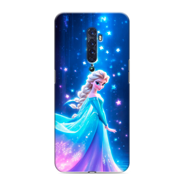 Силиконовый чехол на OPPO Reno2 с принтом Холодное сердце Frozen Силиконовый чехол на OPPO Reno2 с принтом Холодное сердце Frozen
