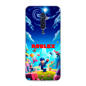 Силиконовый чехол на OPPO Reno2 с принтом Roblox Роблокс