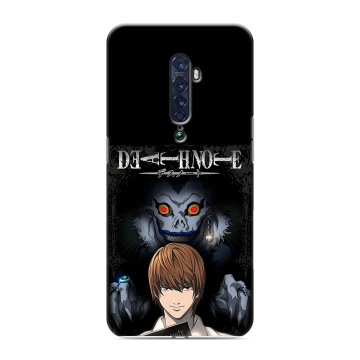Силиконовый чехол на OPPO Reno2 с принтом Death note Тетрадь смерти Силиконовый чехол на OPPO Reno2 с принтом Death note Тетрадь смерти