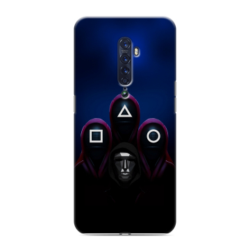 Силиконовый чехол на OPPO Reno2 с принтом Игра Кальмара Силиконовый чехол на OPPO Reno2 с принтом Игра Кальмара
