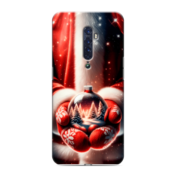 Силиконовый чехол на OPPO Reno2 с принтом Новый год Силиконовый чехол на OPPO Reno2 с принтом Новый год