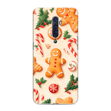Силиконовый чехол на OPPO Reno2 с принтом Новый год Силиконовый чехол на OPPO Reno2 с принтом Новый год