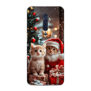 Силиконовый чехол на OPPO Reno2 с принтом Новый год Силиконовый чехол на OPPO Reno2 с принтом Новый год
