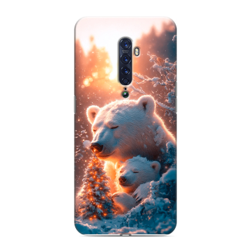 Силиконовый чехол на OPPO Reno2 с принтом Новый год Силиконовый чехол на OPPO Reno2 с принтом Новый год