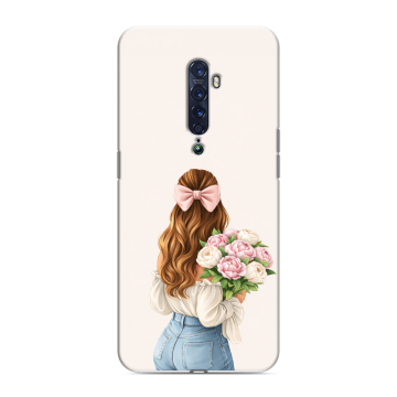 Силиконовый чехол на OPPO Reno2 с принтом женский Силиконовый чехол на OPPO Reno2 с принтом женский