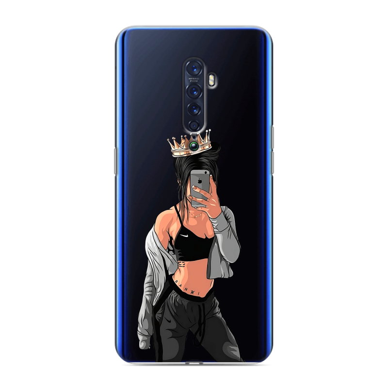 Силиконовый чехол на OPPO Reno2 с принтом Женские принты Силиконовый чехол на OPPO Reno2 с принтом Женские принты