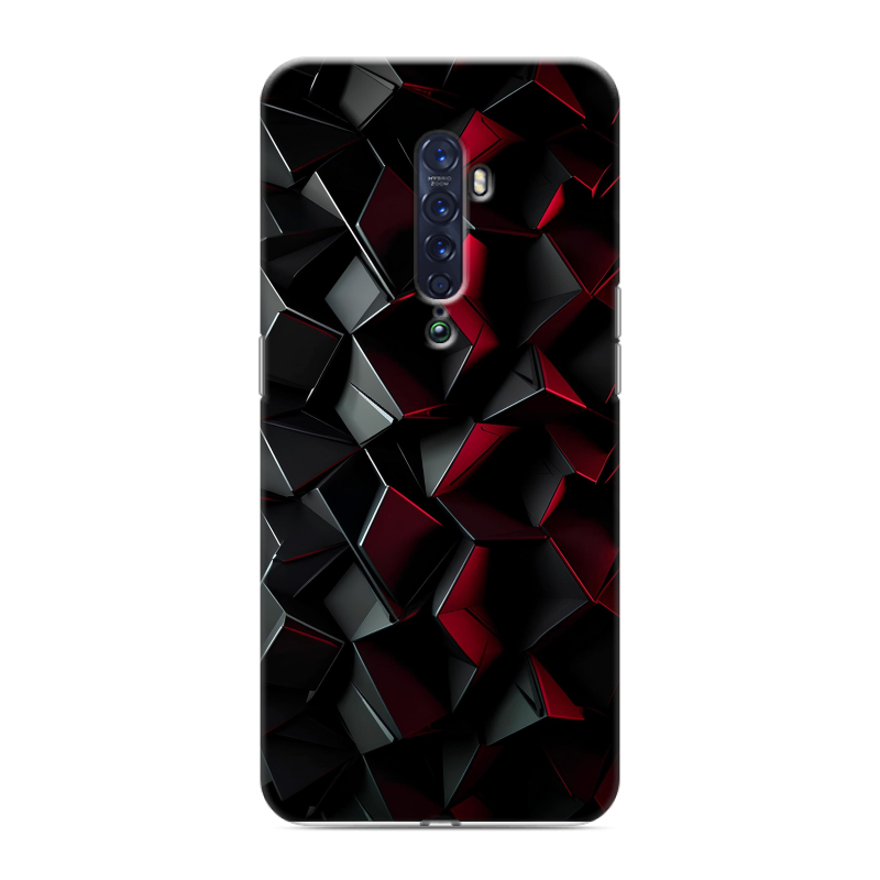 Пластиковый чехол на OPPO Reno2 с принтом Абстракция Пластиковый чехол на OPPO Reno2 с принтом Абстракция