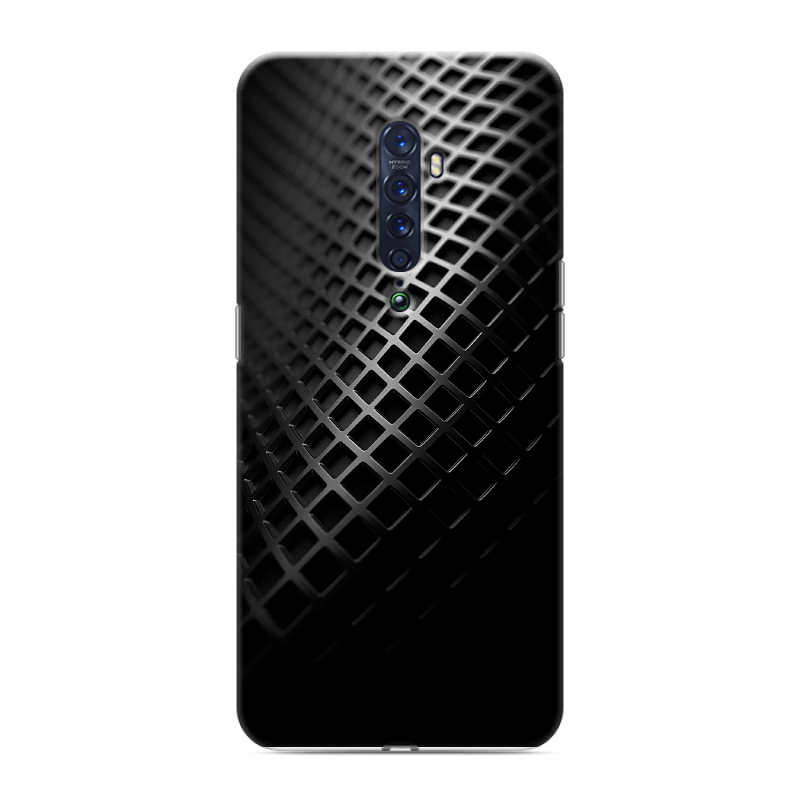 Силиконовый чехол на OPPO Reno2 с принтом Текстура металла Силиконовый чехол на OPPO Reno2 с принтом Текстура металла