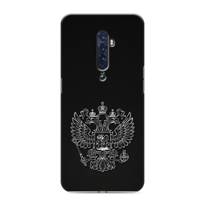 Пластиковый чехол на OPPO Reno2 с принтом Герб России Пластиковый чехол на OPPO Reno2 с принтом Герб России