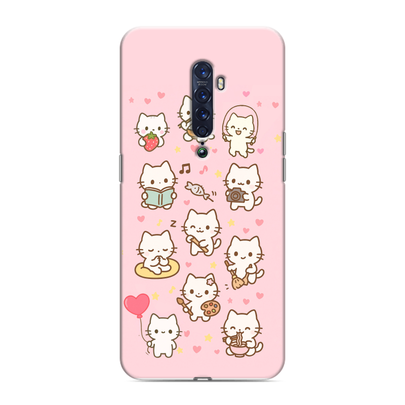 Силиконовый чехол на OPPO Reno2 с принтом Hello Kitty Хелоу Кити Силиконовый чехол на OPPO Reno2 с принтом Hello Kitty Хелоу Кити