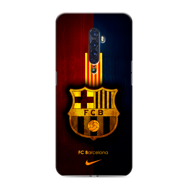 Пластиковый чехол на OPPO Reno2 с принтом Барселона Barcelona Пластиковый чехол на OPPO Reno2 с принтом Барселона Barcelona