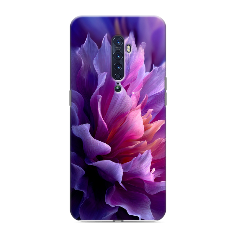 Силиконовый чехол на OPPO Reno2 с принтом женский цветы Силиконовый чехол на OPPO Reno2 с принтом женский цветы