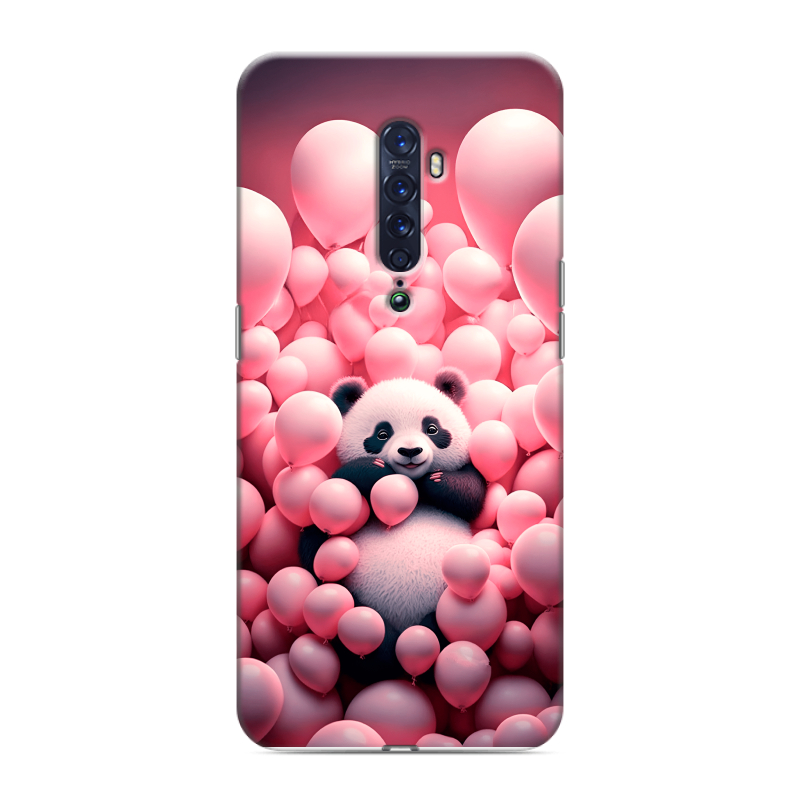 Силиконовый чехол на OPPO Reno2 с принтом Панда Силиконовый чехол на OPPO Reno2 с принтом Панда