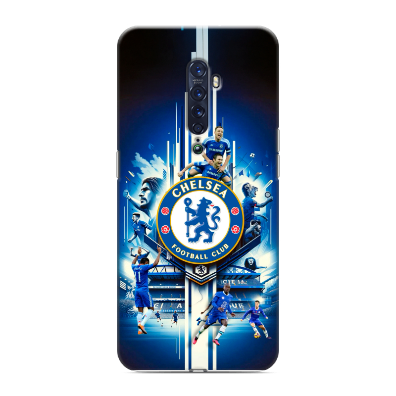 Силиконовый чехол на OPPO Reno2 с принтом Chelsea Челси Силиконовый чехол на OPPO Reno2 с принтом Chelsea Челси