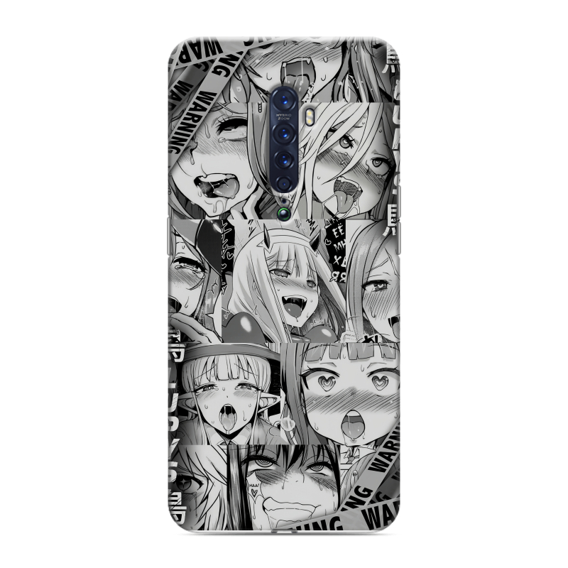 Пластиковый чехол на OPPO Reno2 с принтом Ahegao Ахегао Аниме Пластиковый чехол на OPPO Reno2 с принтом Ahegao Ахегао Аниме