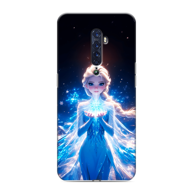 Пластиковый чехол на OPPO Reno2 с принтом Холодное сердце Frozen Пластиковый чехол на OPPO Reno2 с принтом Холодное сердце Frozen