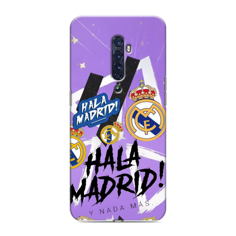 Пластиковый чехол на OPPO Reno2 с принтом Real Madrid Реал Мадрид Пластиковый чехол на OPPO Reno2 с принтом Real Madrid Реал Мадрид