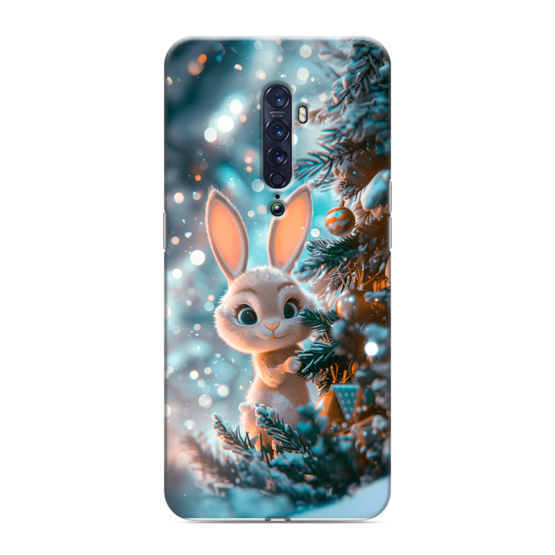 Силиконовый чехол на OPPO Reno2 с принтом Новый год Силиконовый чехол на OPPO Reno2 с принтом Новый год