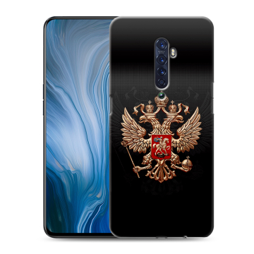 Силиконовый противоударный чехол на OPPO Reno2 Z с принтом Герб России Силиконовый противоударный чехол на OPPO Reno2 Z с принтом Герб России