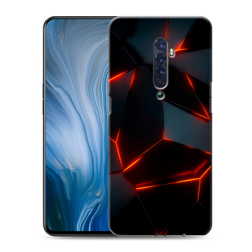 Силиконовый противоударный чехол на OPPO Reno2 Z с принтом Яркие абстракции Силиконовый противоударный чехол на OPPO Reno2 Z с принтом Яркие абстракции