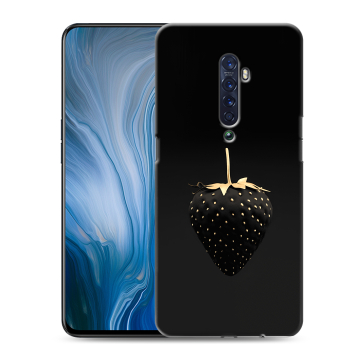 Силиконовый противоударный чехол на OPPO Reno2 Z с принтом Черная клубника Силиконовый противоударный чехол на OPPO Reno2 Z с принтом Черная клубника
