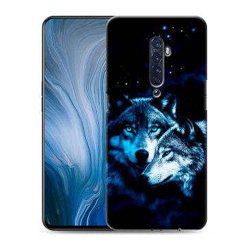 Силиконовый противоударный чехол на OPPO Reno2 Z с принтом Волки Силиконовый противоударный чехол на OPPO Reno2 Z с принтом Волки