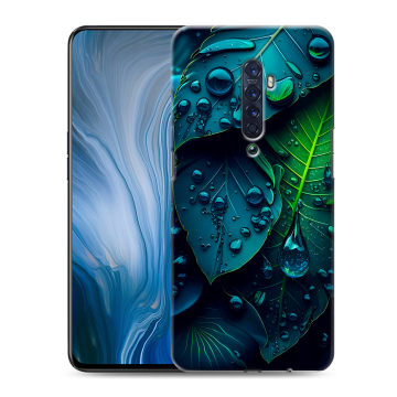 Силиконовый противоударный чехол на OPPO Reno2 Z с принтом Листья Силиконовый противоударный чехол на OPPO Reno2 Z с принтом Листья