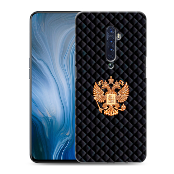 Силиконовый противоударный чехол на OPPO Reno2 Z с принтом Герб России принт Силиконовый противоударный чехол на OPPO Reno2 Z с принтом Герб России принт