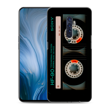Силиконовый противоударный чехол на OPPO Reno2 Z с принтом Кассета Силиконовый противоударный чехол на OPPO Reno2 Z с принтом Кассета