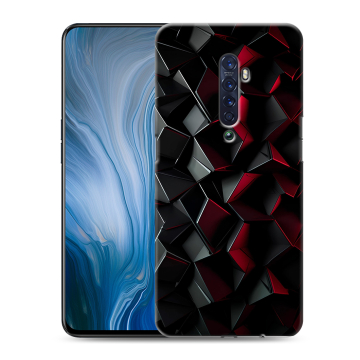 Силиконовый противоударный чехол на OPPO Reno2 Z с принтом Абстракция Силиконовый противоударный чехол на OPPO Reno2 Z с принтом Абстракция