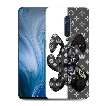 Силиконовый противоударный чехол на OPPO Reno2 Z с принтом Луи робот Силиконовый противоударный чехол на OPPO Reno2 Z с принтом Луи робот