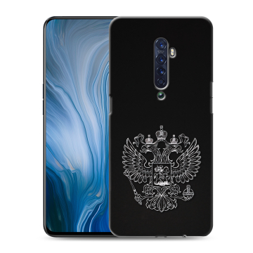 Силиконовый противоударный чехол на OPPO Reno2 Z с принтом Герб России Силиконовый противоударный чехол на OPPO Reno2 Z с принтом Герб России