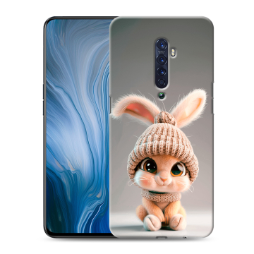 Силиконовый противоударный чехол на OPPO Reno2 Z с принтом Кролик