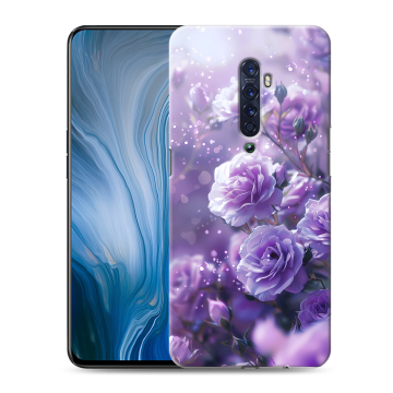Силиконовый противоударный чехол на OPPO Reno2 Z с принтом Розы цветы