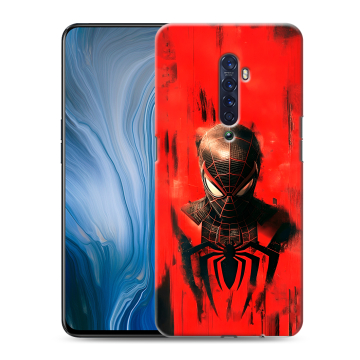 Силиконовый противоударный чехол на OPPO Reno2 Z с принтом человек паук spiderman Силиконовый противоударный чехол на OPPO Reno2 Z с принтом человек паук spiderman