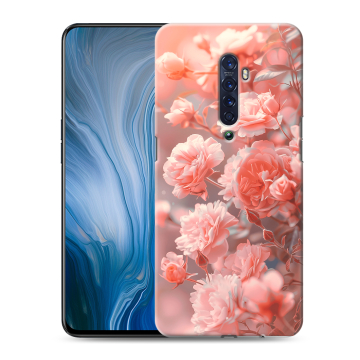 Силиконовый противоударный чехол на OPPO Reno2 Z с принтом Розы цветы Силиконовый противоударный чехол на OPPO Reno2 Z с принтом Розы цветы