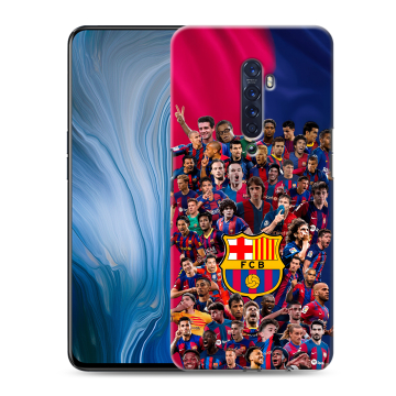 Силиконовый противоударный чехол на OPPO Reno2 Z с принтом Барселона Barcelona Силиконовый противоударный чехол на OPPO Reno2 Z с принтом Барселона Barcelona