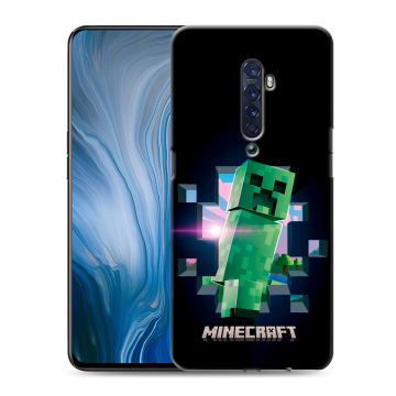 Силиконовый противоударный чехол на OPPO Reno2 Z с принтом Майнкрафт Minecraft