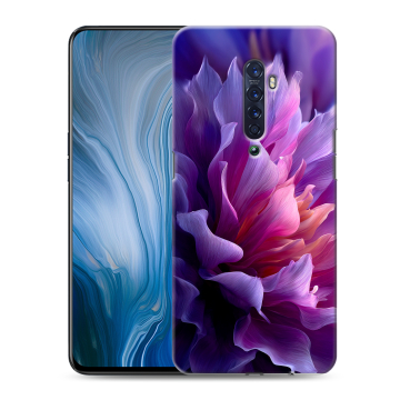 Силиконовый противоударный чехол на OPPO Reno2 Z с принтом женский цветы Силиконовый противоударный чехол на OPPO Reno2 Z с принтом женский цветы