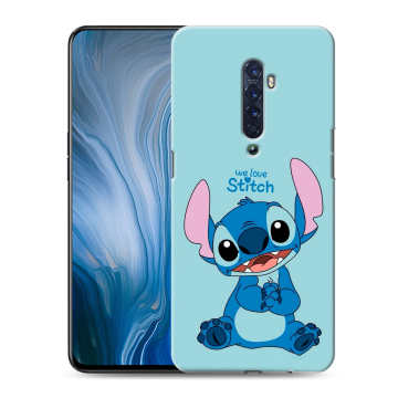 Силиконовый противоударный чехол на OPPO Reno2 Z с принтом Лило и Стич Силиконовый противоударный чехол на OPPO Reno2 Z с принтом Лило и Стич