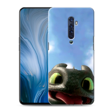 Силиконовый противоударный чехол на OPPO Reno2 Z с принтом Как приручить дракона