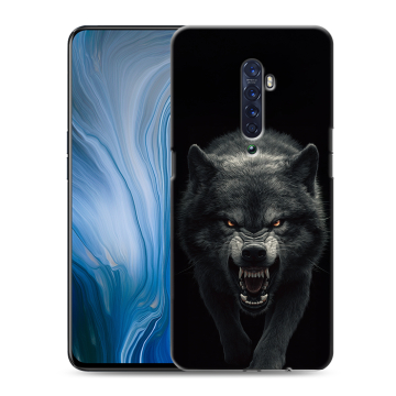 Силиконовый противоударный чехол на OPPO Reno2 Z с принтом Волк Силиконовый противоударный чехол на OPPO Reno2 Z с принтом Волк
