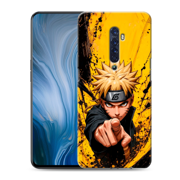 Силиконовый противоударный чехол на OPPO Reno2 Z с принтом Naruto Наруто Силиконовый противоударный чехол на OPPO Reno2 Z с принтом Naruto Наруто