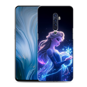 Силиконовый противоударный чехол на OPPO Reno2 Z с принтом Холодное сердце Frozen
