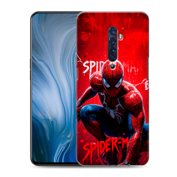 Силиконовый противоударный чехол на OPPO Reno2 Z с принтом Spiderman Человек паук