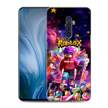 Силиконовый противоударный чехол на OPPO Reno2 Z с принтом Roblox Роблокс