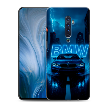 Силиконовый противоударный чехол на OPPO Reno2 Z с принтом BMW БМВ Силиконовый противоударный чехол на OPPO Reno2 Z с принтом BMW БМВ